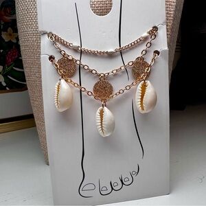 Boho Cowrie Shell Gold Anklets (3 Separate) Layered Whimsical Coastal Romantic